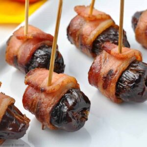 Bacon Wrapped Dates Camping