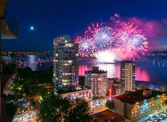 Vancouver BC English Bay Fireworks
