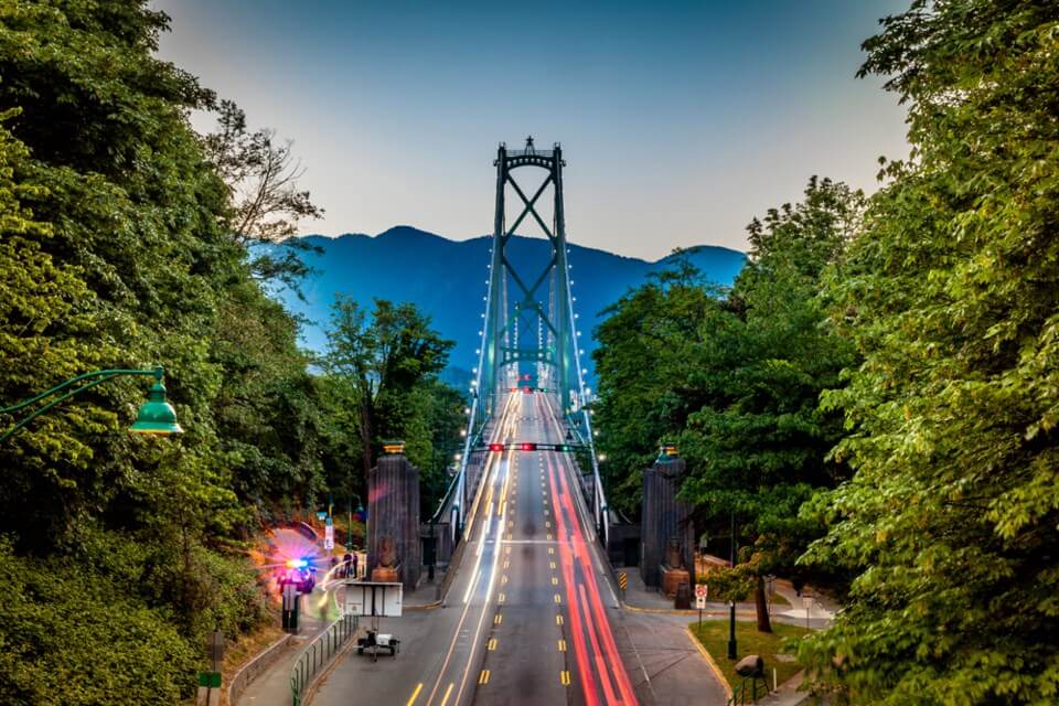 Walking The Lions Gate Bridge In Vancouver
