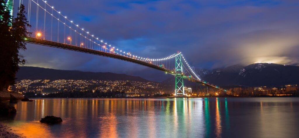 Walking The Lions Gate Bridge In Vancouver