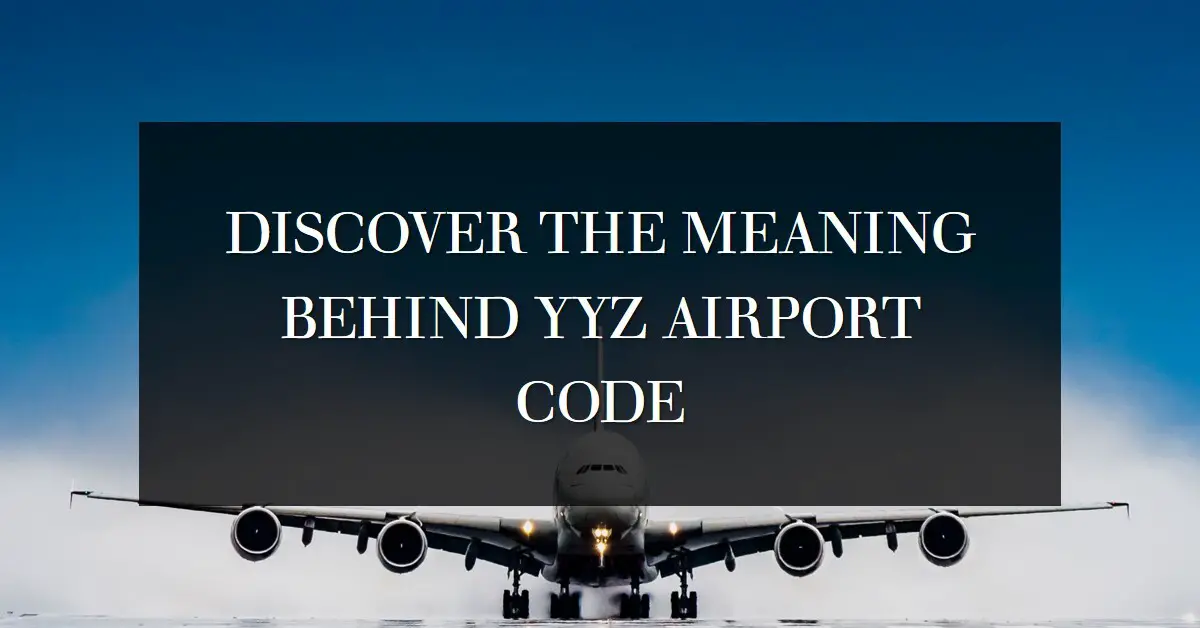 YYZ airport code Meaning
