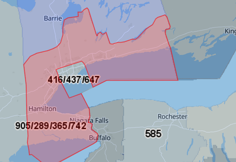 905 area cide 